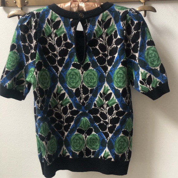 Maeve by Anthropologie jacquard sweater tee - Picture 6 of 8